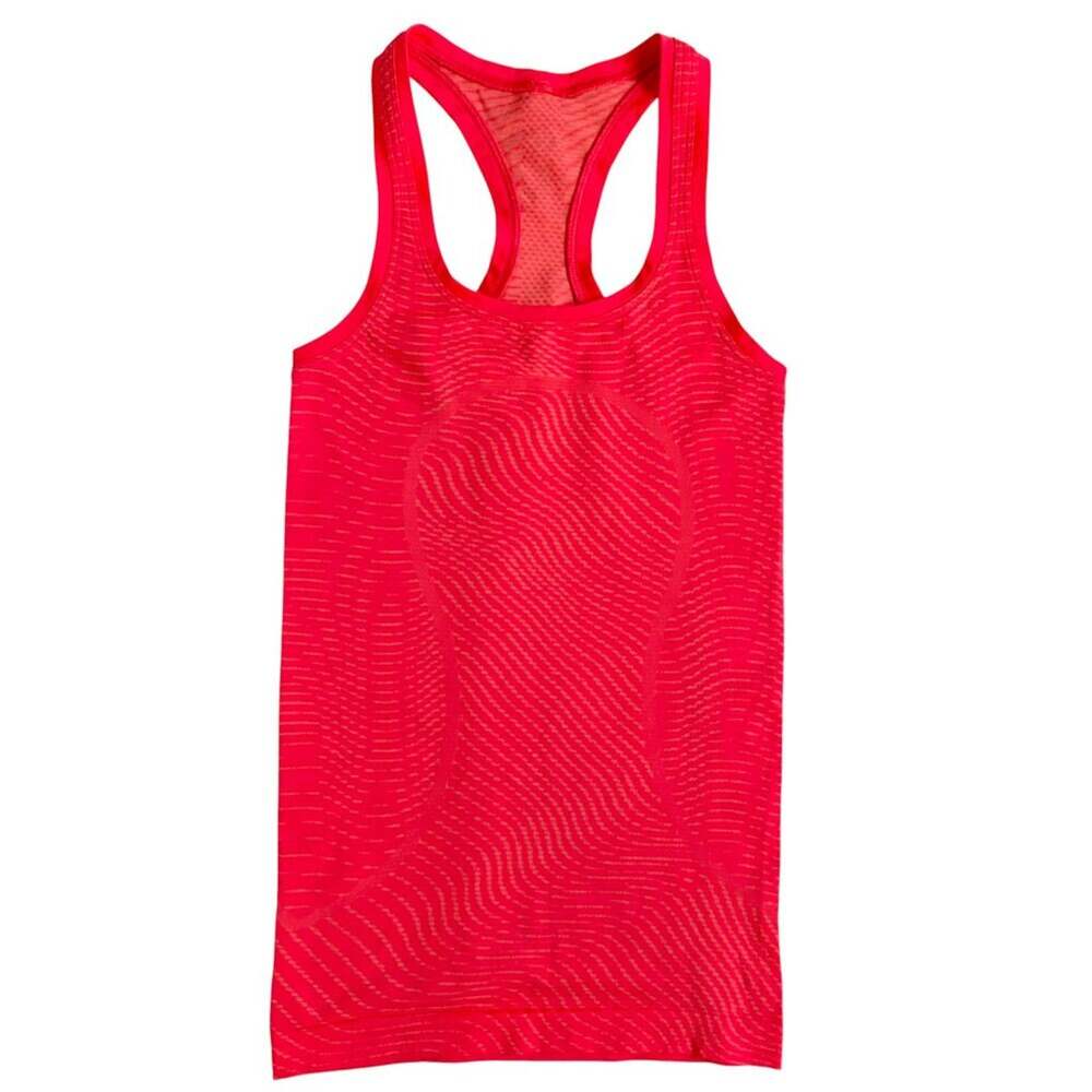 Lululemon Swiftly Speed Racerback *SeaWheeze Illusion Flare / Florid Orange - 2